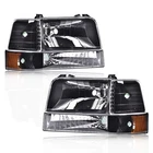 Ford F150 F250 F350 Bronco 1992 1993 1994 1995 1996 Headlights W/led Bar New. Price: $143.16.