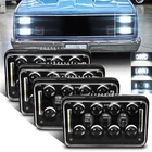 4PCS 4X6" Rectangle Led Headlights With Drl For Chevy C10 Pickup Truck 1980-1986 New. Price: $97.42.