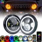 Xprite 7" 90W Led Rgb Halo Drl Headlights For 1997-2018 Jeep Wrangler Tj Lj Jk New. Price: $93.74.