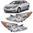 Pair Chrome Headlights Lamps Left&right For Hyundai Sonata 2011-2014 Clear Lens New. Price: $76.82.