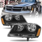 For 2008-2014 Dodge Avenger Headlights Assembly Black Housing Amber Corner Lamp New. Price: $74.89.