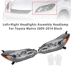 Left+right Headlights Assembly Headlamp For Toyota Matrix 2009-2014 Black New. Price: $350.55.