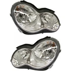 For 2006-2007 Mercedes-benz C350 Headlight Driver And Passenger Side Pair New. Price: $275.67.