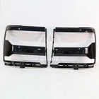 Pair Headlight Trim Bezel Cover Gloss Black For 2016-2018 Chevy Silverado 1500 New. Price: $50.51.