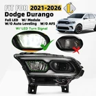For 2021-2026 Dodge Durango Black Bezel Full Led Projector Left Driver Headlight New. Price: $182.90.