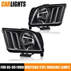 Clear/black/smoke Lens Headlight Lamps Fit 2005-2009 Ford Mustang Lh Rh New. Price: $45.50.