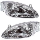 Headlight Driver And Passenger Side Fits 1999-2000 Hyundai Elantra Gls New. Price: $196.44.