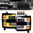 Hecasa For 15-19 2016 Chevy Silverado 2500HD 3500HD Led Projector Headlights New. Price: $245.00.