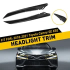 Fits 2018-2023 Toyota Camry Right Front Headlight Lamp Trim Molding Gloss Black New. Price: $17.09.