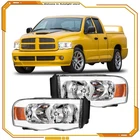 For 2002-2005 Dodge Ram 1500 Chrome Housing Headlights Assembly W/led Drl Pair New. Price: $160.09.