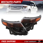 Halogen Projector Headlights 2011-2015 Ford Explorer Black Lamps Left+right New. Price: $152.98.