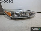 Oem 2017 Ford Focus 2L Headlight Assembly Halogen Aluminum Bright Trim Used. Price: $127.38.