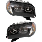 For Bmw X3 Headlight 2004 2005 2006 Pair Driver And Passenger Side Black Housing New. Price: $613.13.