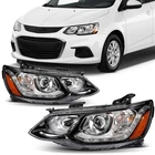 For 2017-2020 Chevrolet Sonic 1.4L 1.6L 1.8L Black Amber Headlights Pair Set New. Price: $629.99.