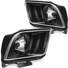 1 Pair Black Left Right Side Headlight Assembly 2005-2009 Fitsd Mustang New. Price: $65.47.