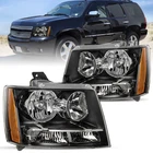 For 2007-2014 Chevy Suburban Tahoe Avalanche Black Halogen Headlights Headlamps New. Price: $66.29.