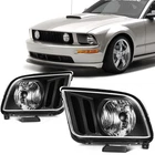 Scitoo Pair Set Halogen Headlights Assembly 2005-2009 Ford Mustang Black New. Price: $65.99.