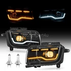 Black Headlights For 2010-2013 Chevrolet Camaro Projector Led Drl Tube New. Price: $269.99.
