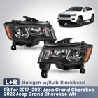 For 2017-2021 Jeep Grand Cherokee Halogen Projector Headlight Black Pair Lh+rh New. Price: $155.00.