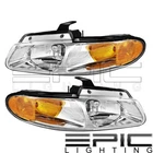 Left Right Pair Head Lamps For 2000 Voyager Caravan Chrysler Town & Country New. Price: $114.42.