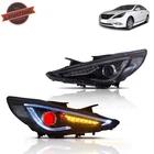 Vland Led Projector Headlights For 2011-2014 Hyundai Sonata Demon Eye Sequential New. Price: $299.99.