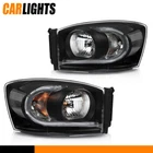 Led Headlights Set Black Bezel Fit For 06-09 Dodge Ram 1500 2500 3500 Clear Lens New. Price: $140.42.