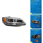 Philtop Headlights Assembly Compatible 2011-2018 Volkswagen Jettachrome Housing New. Price: $116.08.