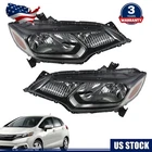 Black Headlights Assembly Set For 2015-2017 Honda Fit Driver & Passenger Side New. Price: $117.85.