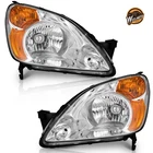 Weelmoto Pair Headlights For 2002-2004 Honda Cr-v Crv Chrome Headlamps W/o Bulbs New. Price: $89.88.