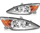 Headlamp For 2002-2004 Toyota Camry Chrome Housing Headlights Assembly Pair New. Price: $88.99.