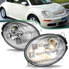 Lh+rh Chrome Projector Headlight Set For 2006-2010 Volkswagen Beetle W/ Halogen New. Price: $156.00.