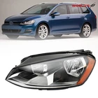 For Volkswagen Golf MK7 2015-2017 Headlight Assembly Halogen Driver Side Black New. Price: $65.12.