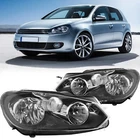 For 2010-2014 Volkswagen Golf/jetta Sportwagen Headlights Black Housing Oe Style New. Price: $57.99.