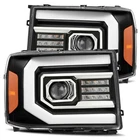 Alpharex Pro-series Halogen Headlights Black For 07-13 Gmc Sierra 1500 880606 New. Price: $395.00.