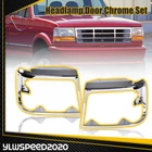 Chrome Headlights Trim Bezel Pair Fit 1992-1996 1997 Ford Bronco F150 Pickup New. Price: $41.19.