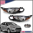 2014-2019 Ford Fiesta Headlights Headlamp Pair Left+right Black New. Price: $134.99.