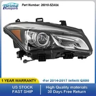 Right Full Led Headlight Assembly Adaptive For 2014-2017 Infiniti QX80 With Afs New. Price: $409.00.