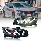 Pair Led Headlights For Honda Civic 10TH Gen 2016-2021 Devil Eyes Turn Singal New. Price: $399.00.