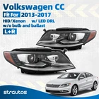 For 2013-2017 Volkswagen Cc Hid Xenon Headlight With Led Drl Left + Right Pair New. Price: $515.99.