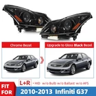 Hid Headlight For 2010-2013 Infiniti G37/2011-2012 G25 Sedan Black W/o Afs Pair New. Price: $297.00.
