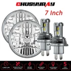 H4 Led Headlight + 7 Inch Glass Round Classic Look Conversion Chrome Pair New. Price: $99.99.