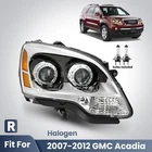 Halogen Headlight For 2007-2012 Gmc Acadia Projector W/bulb Right Passenger Side New. Price: $84.99.