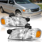 For 1997-2005 Pontiac Montana Chevy Venture Silhouette Amber Headlights Headlamp New. Price: $64.99.
