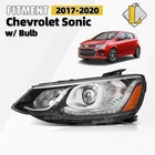 Halogen Headlight With Led Drl W/ Bulb For 2017-2020 Chevrolet Sonic Driver Left New. Price: $280.99.
