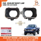 Pair Headlight Housing Lamp Backing Plate Trim For Toyota Pickup LN50 LN56 83-88 New. Price: $60.99.