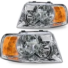 Chrome Housing Headlights Fits 2003-2006 Ford Expedition Headlamps W/blubs New. Price: $70.96.