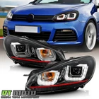 2010-2014 Vw Golf/gti Red Stripe Edition Led Drl Tube Projector Headlights 10-14 New. Price: $298.99.