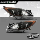 Headlights Front Lamps Assembly Pair Clear / Black Fit For 2010 11 12 13 Mazda New. Price: $151.52.