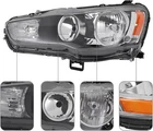 Halogen Headlight Left Driver Side Headlamp For 2010-2013 Mitsubishi Outlander New. Price: $149.00.
