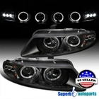 Fits 1997-2000 Sebring 97-00 Avenger Halo Black Projector Headlights Led Bar New. Price: $159.98.
